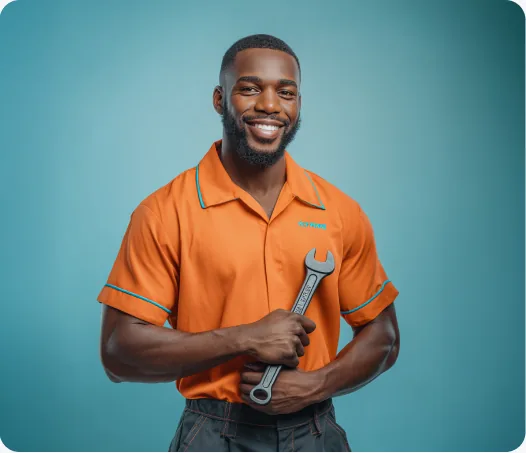 Kansas City Plumbing technician holding a wrench