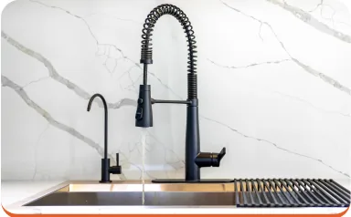Kitchen sink and faucet